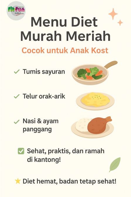 Menu Diet Murah Meriah Cocok untuk Anak Kost